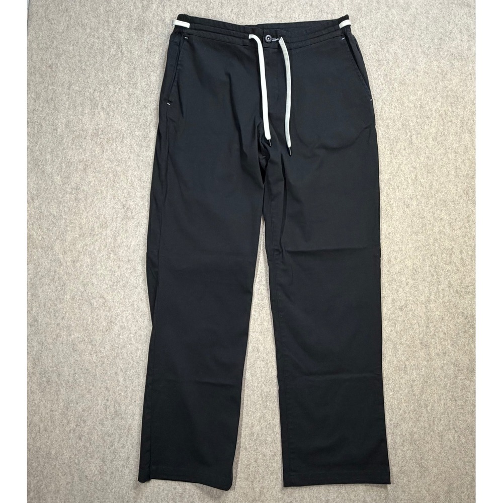 Bearded Goat Mens XL Black Drawstring Straight Leg Outdoor Utility Pants Outdoor